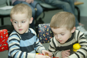 Two boys playing